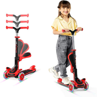 Foldable Kids Scooter with LED Wheels