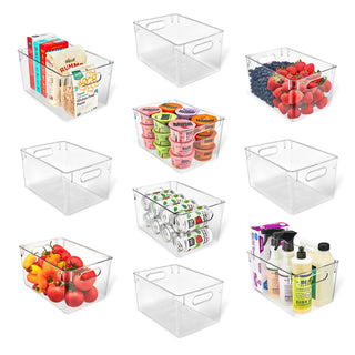 LifeMaster Clear Fridge Organizer Bins