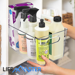 LifeMaster Clear Fridge Organizer Bins