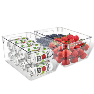 LifeMaster Clear Fridge Organizer Bins