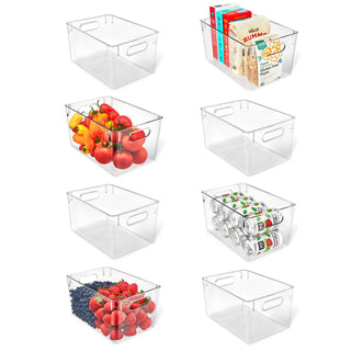 LifeMaster Clear Fridge Organizer Bins