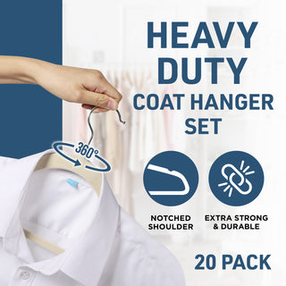 LifeMaster Velvet Non-Slip Hangers - Ivory